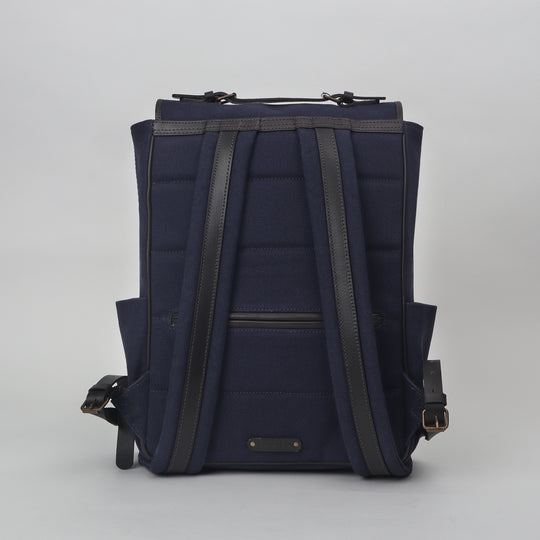 navy canvas backpack for women