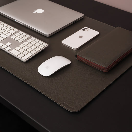 Extra large leather desk mat