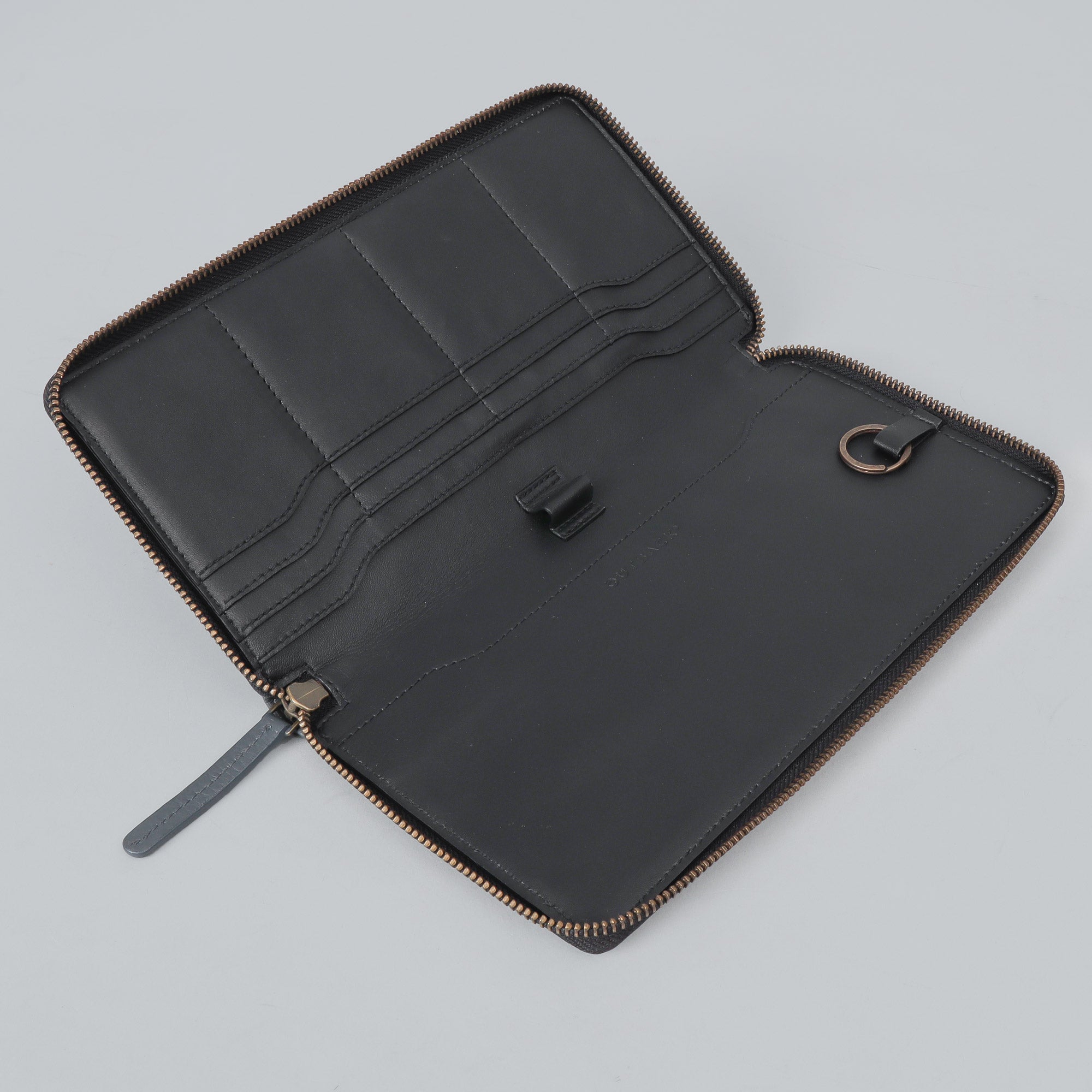 stylish leather chequebook wallet