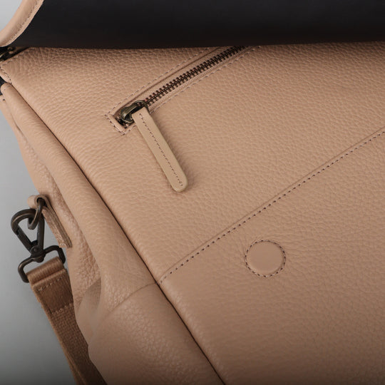 Donna Weaved Leather Diaper Bag