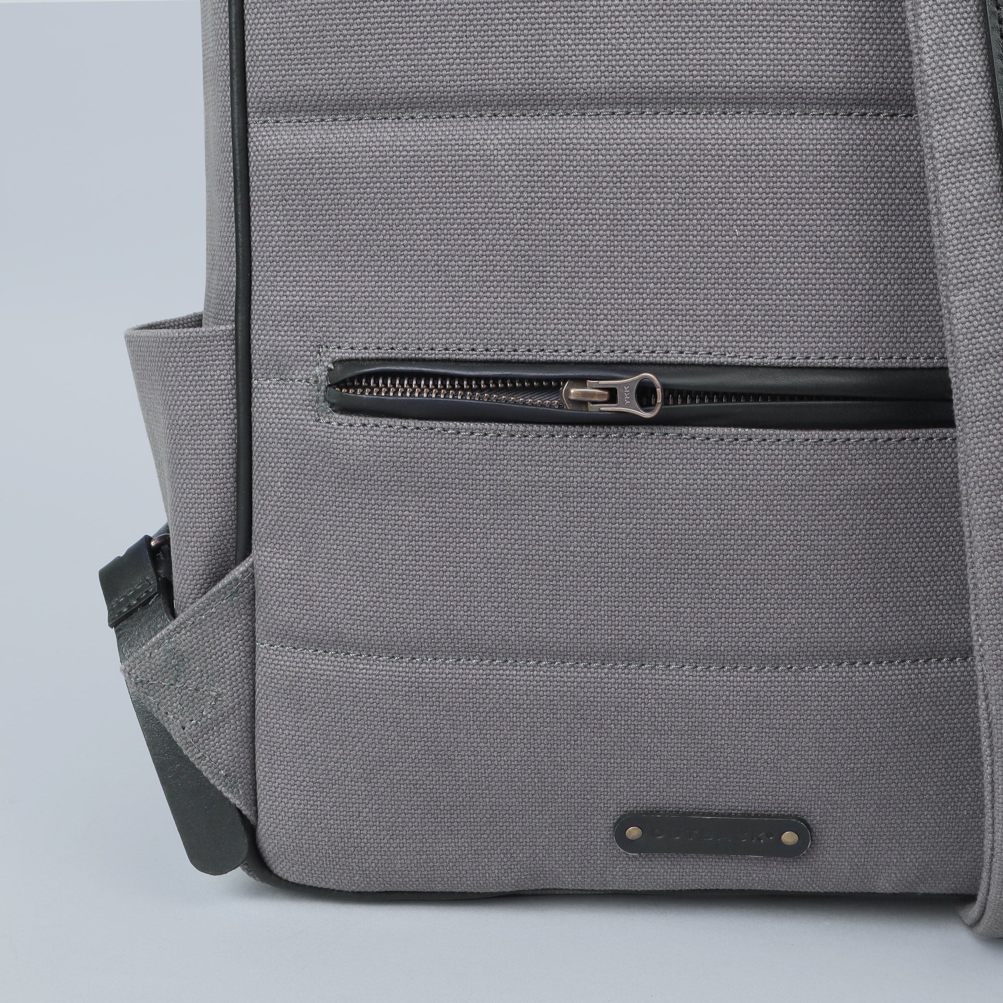 grey canvas hosel breifcase