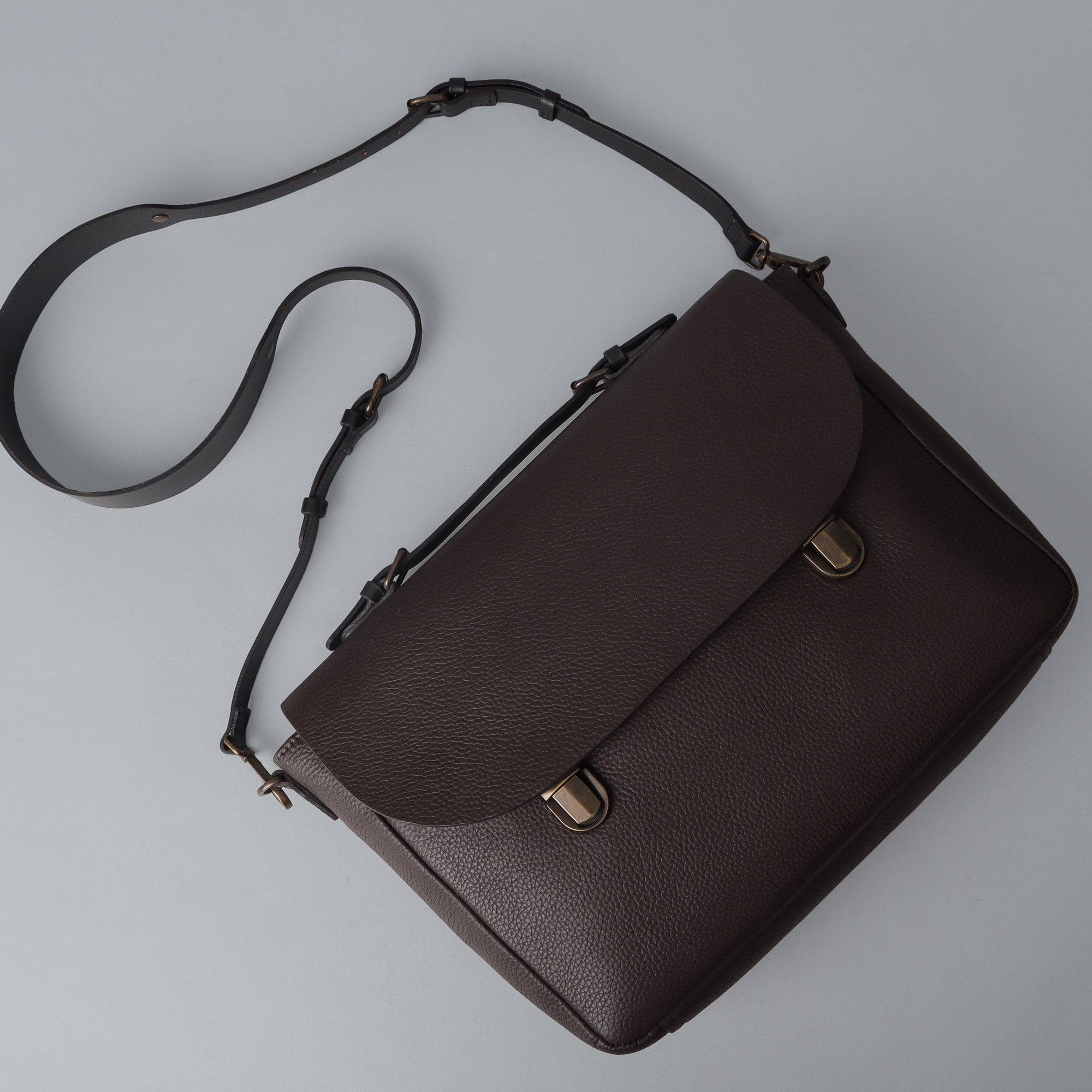 brown leather Laptop briefcase