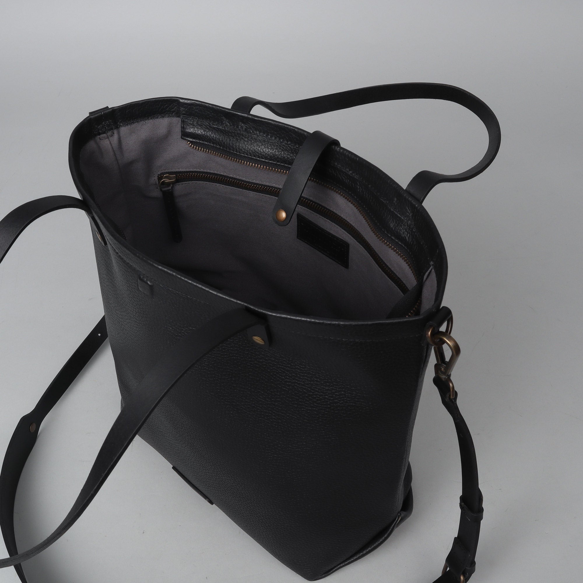 Leather tote for girls
