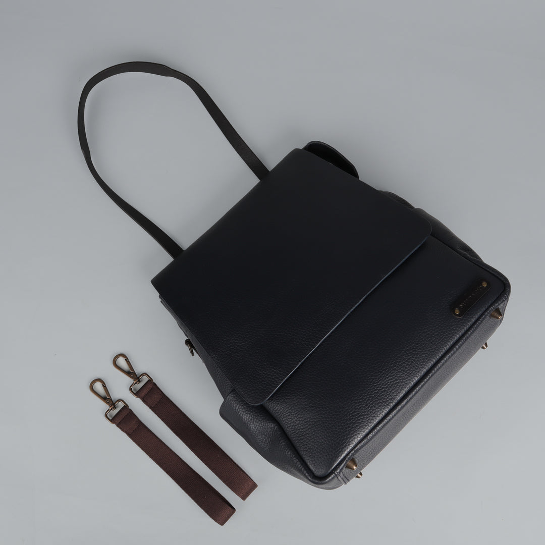 Donna Leather Diaper Bag