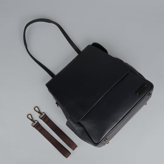 Donna Leather Diaper Bag