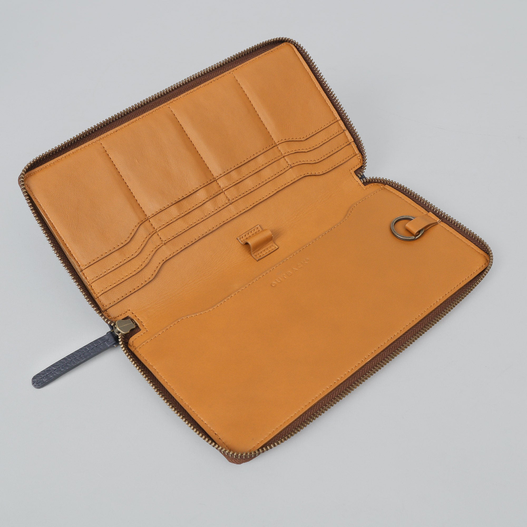 Multicolor chequebook leather wallet