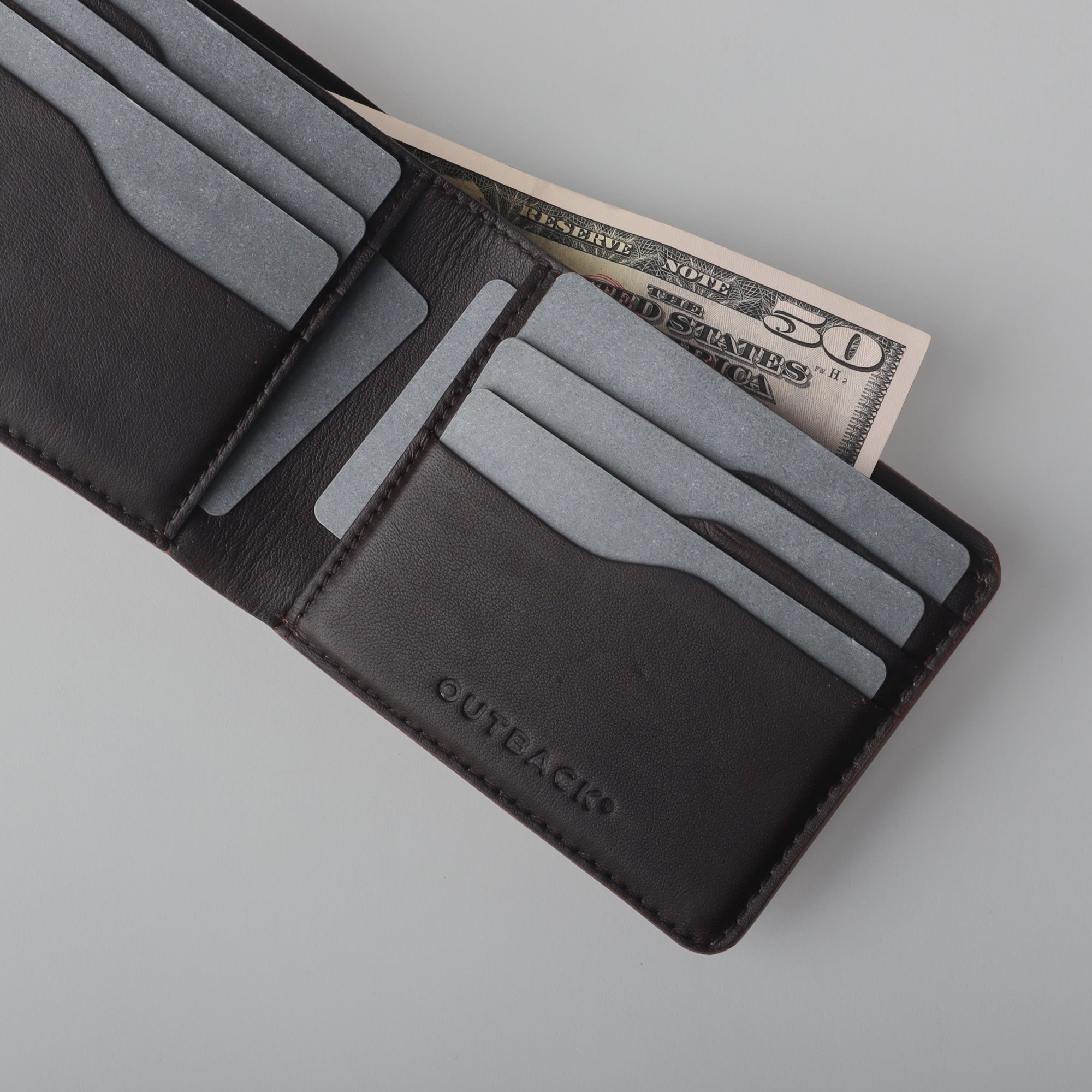 Leather Bi-fold wallet for boys