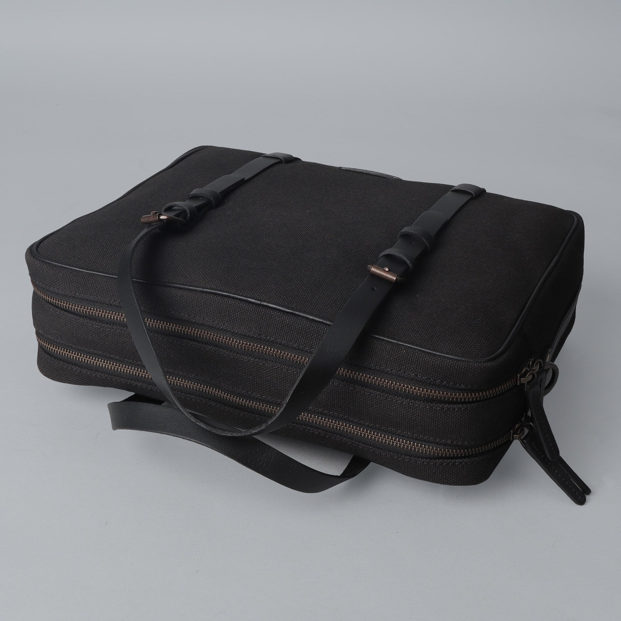 black canvas laptop briefcase