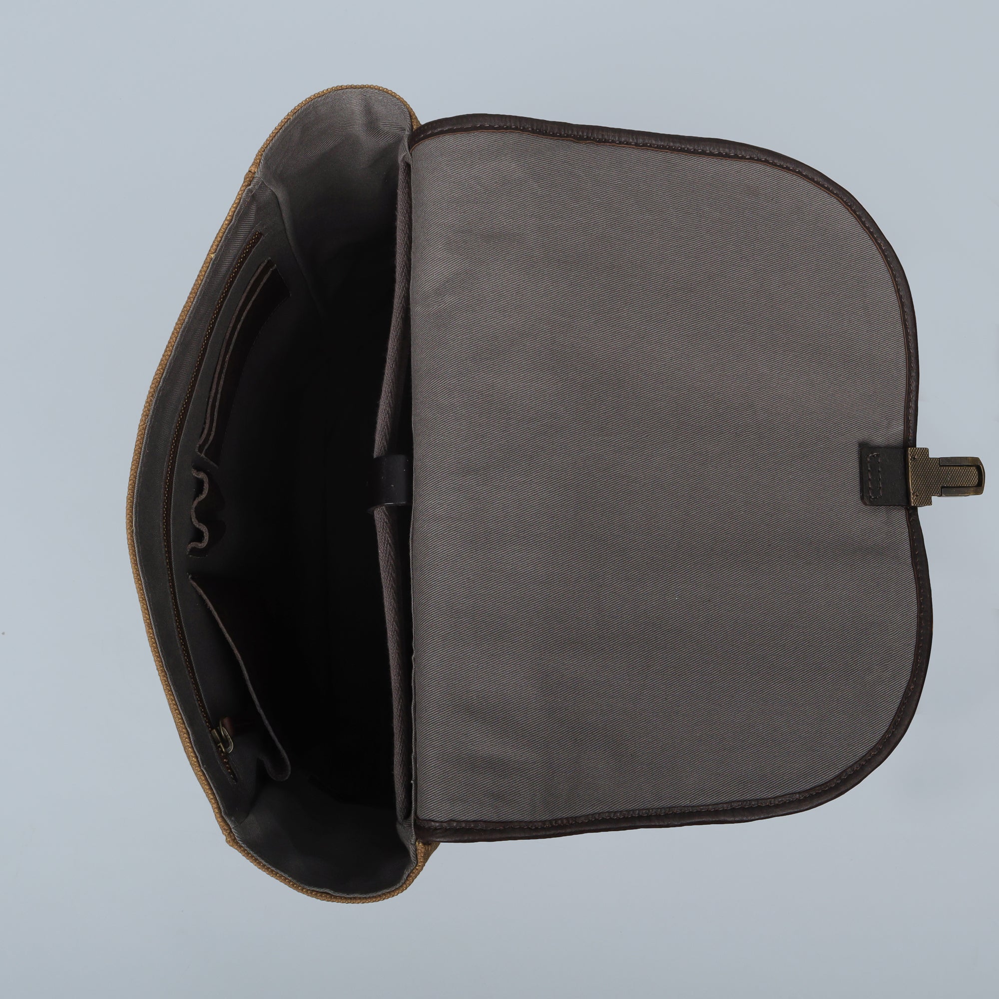 khakhi canvas travel backpack