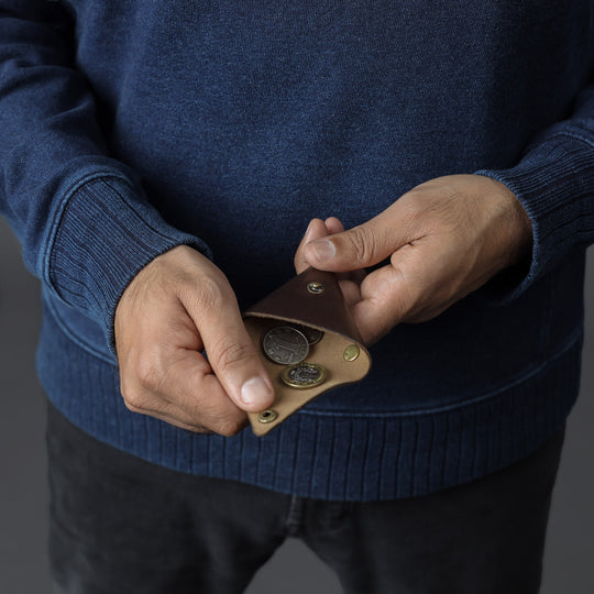 leather coins pouch