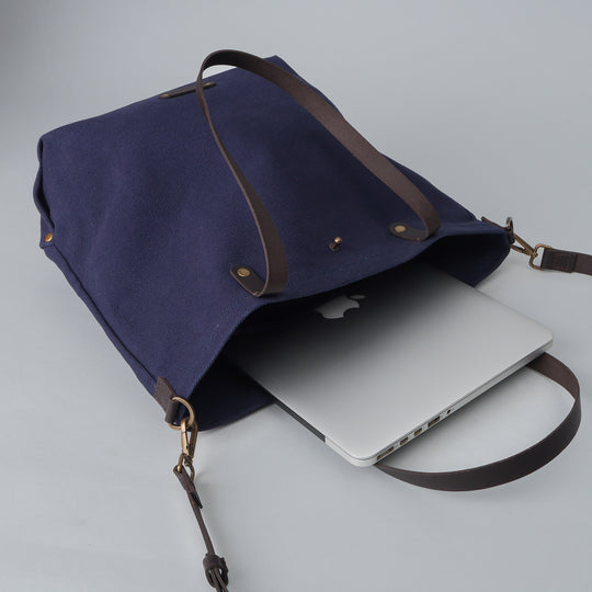Laptop canvas tote