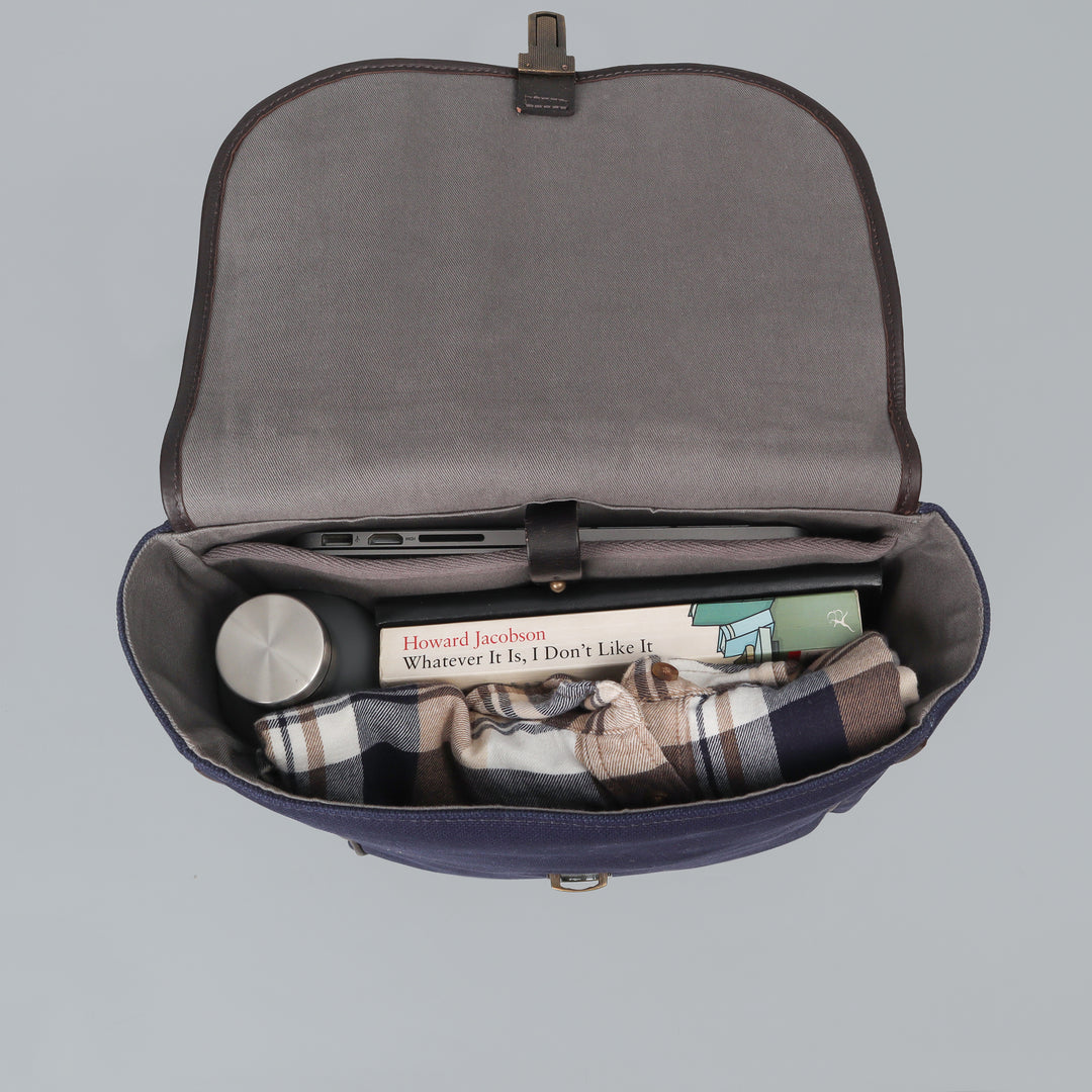 navy canvas backpack for women