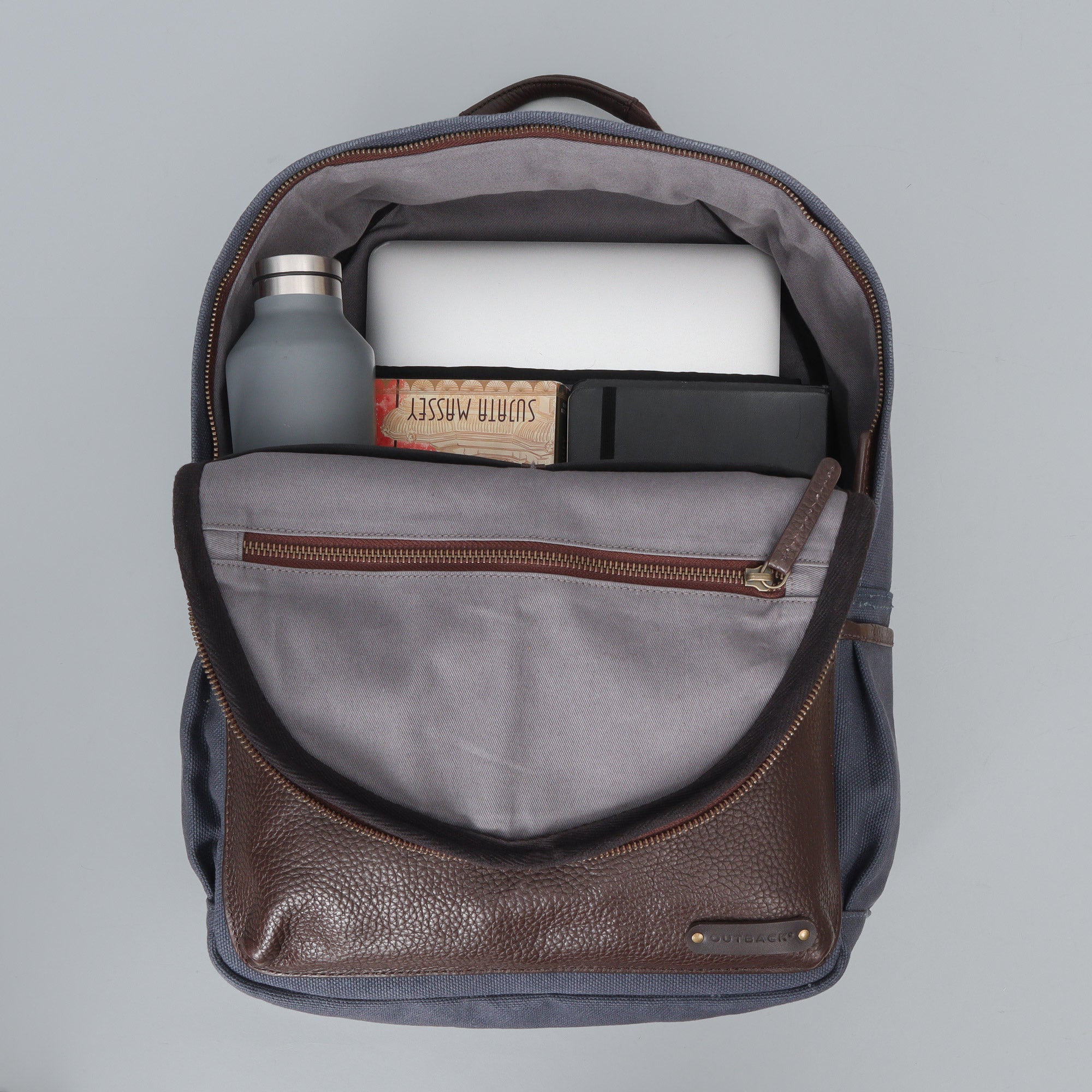 spacious canvas backpack