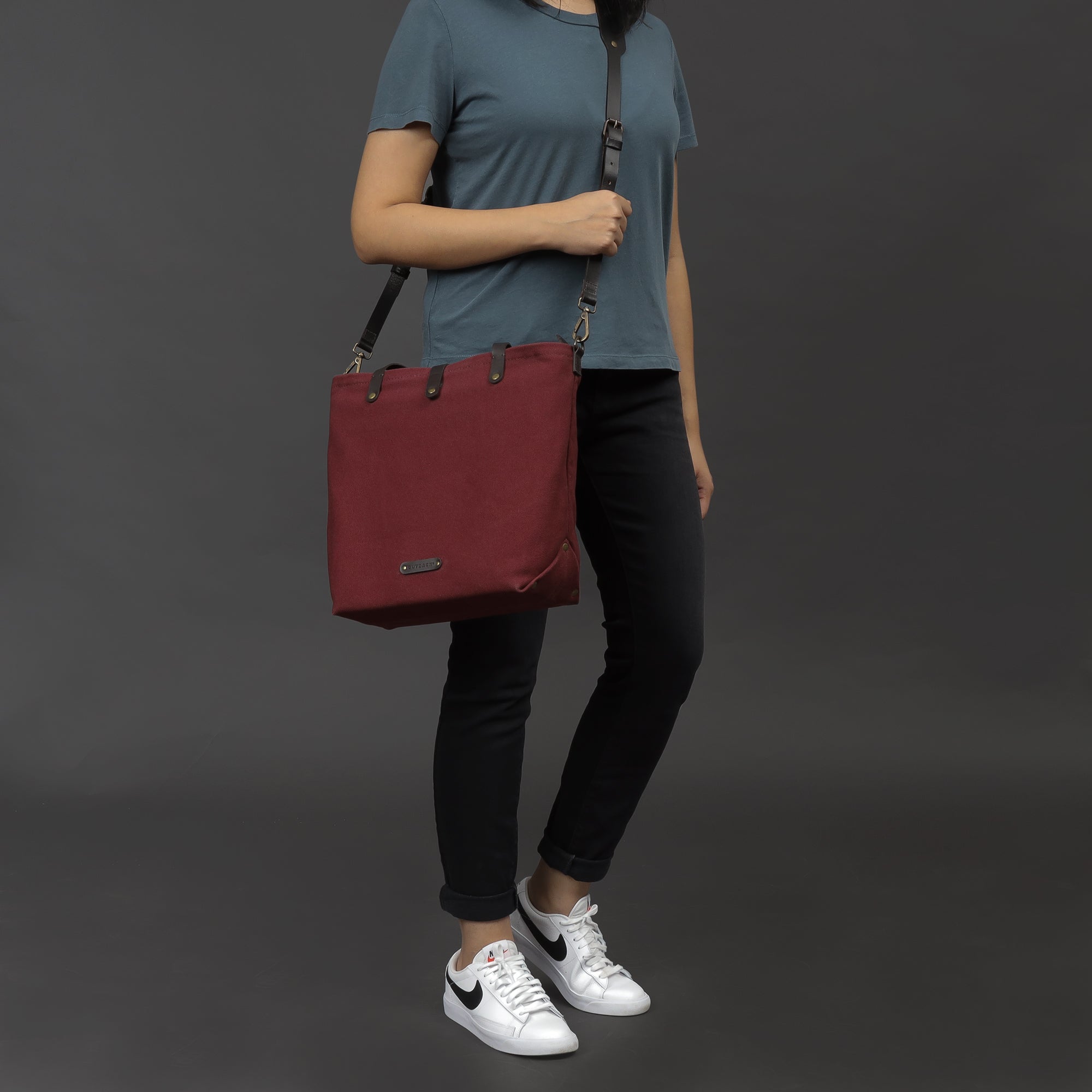 maroon canvas tote bags for ladies