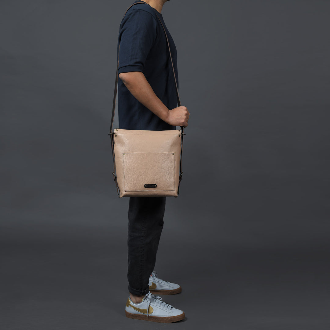 Jersey Leather Crossbody Bag