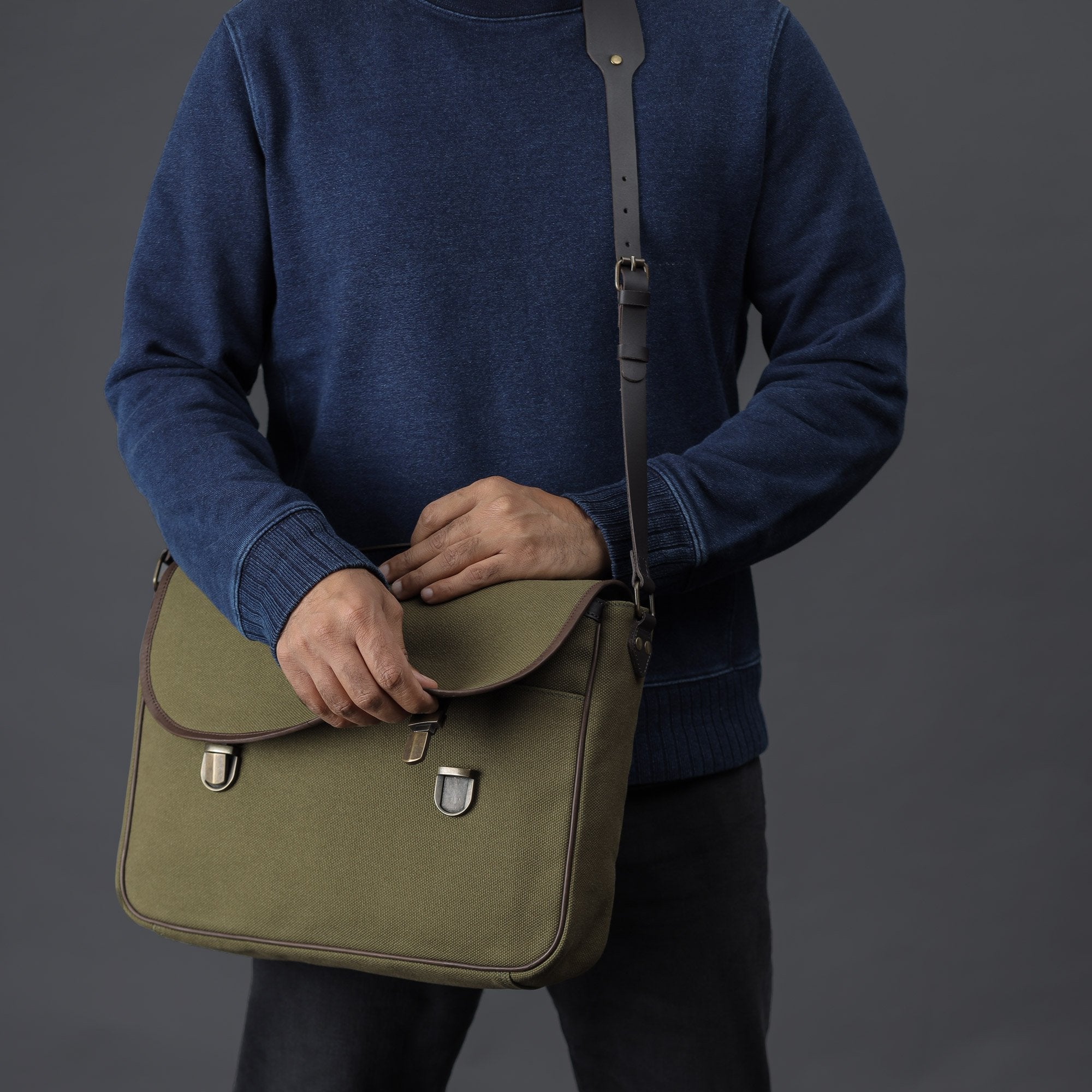 London Canvas Briefcase