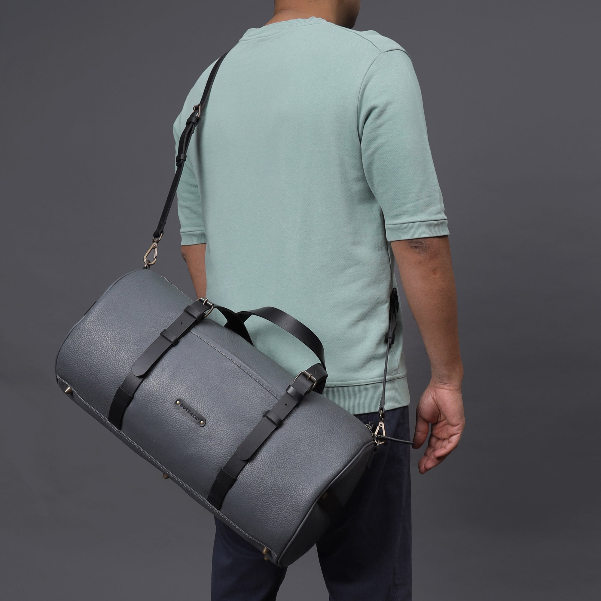 Miami Leather Gym Bag