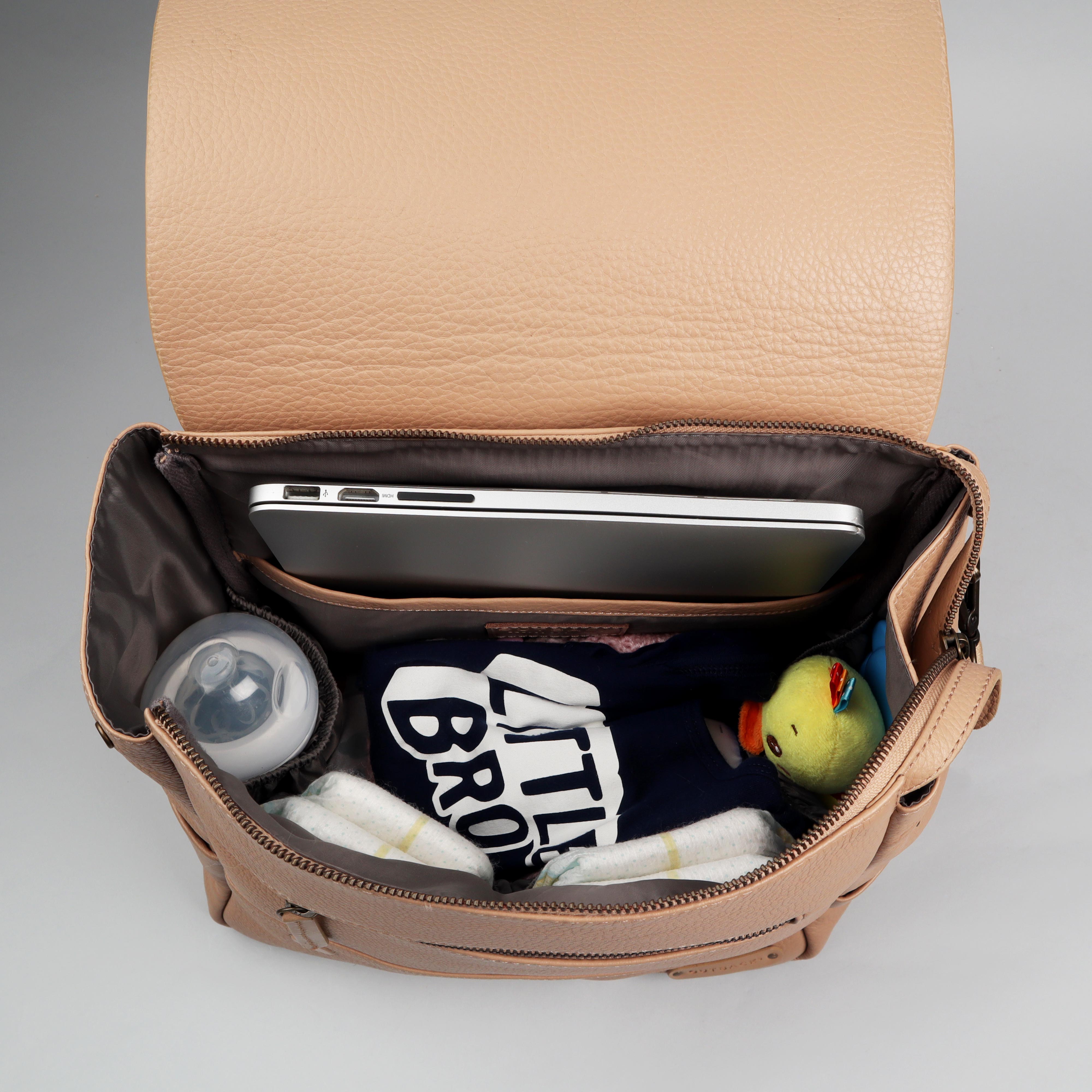 Donna Leather Diaper Bag