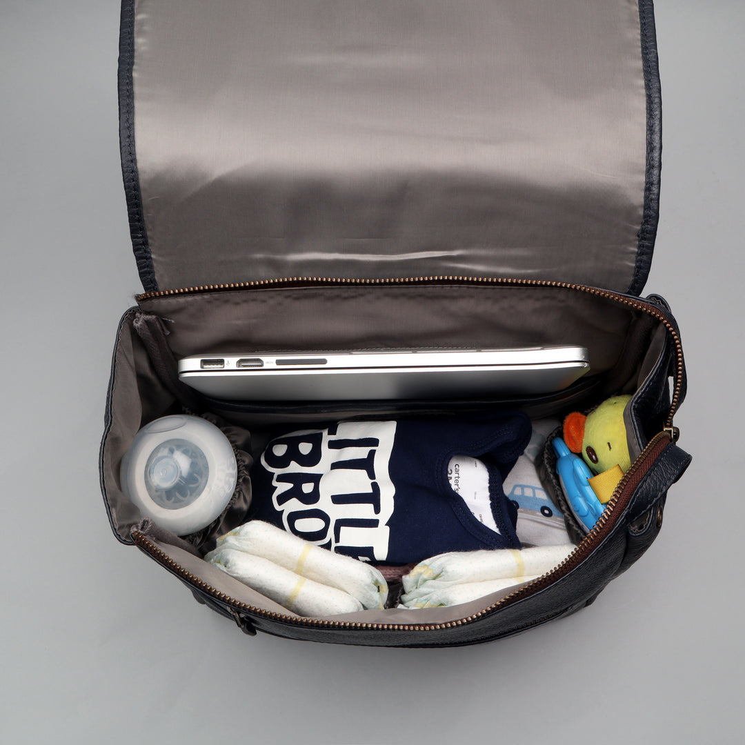 Donna Leather Diaper Bag