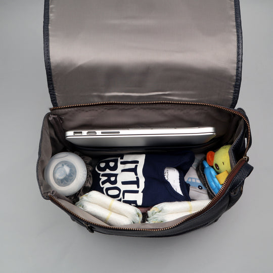 Donna Leather Diaper Bag